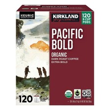 SEE DESCRIPTION -Kirkland Signature PACIFIC BOLD Dark Roast Coffee 120 Ct K-Cups