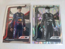 2025 Topps Chrome F1 Yuki Tsunoda Raywave Refractor + Base #2