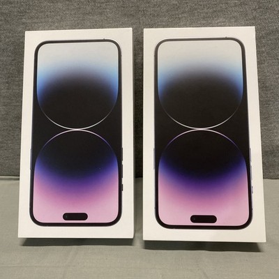 2- Apple iPhone 14 Pro Max Deep Purple  EMPTY BOX ONLY
