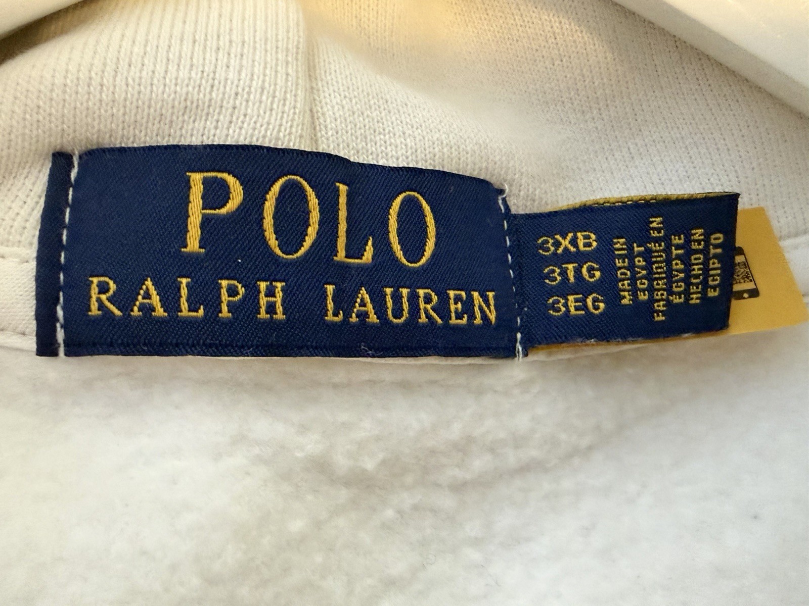 Polo Ralph Lauren “Polo Bear” Hoodie White in 3XB (~ 5XI-6XL) | Like New image 5