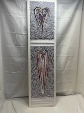 Custom art piece made with rolled magazines