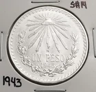 Photo of a 1943 Mexico Un Peso Silver from an eBay listing that sold on Jul 12, 2026