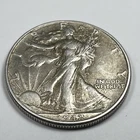 1942 Walking Liberty Silver Half Dollar High grade...AU+ #E1984