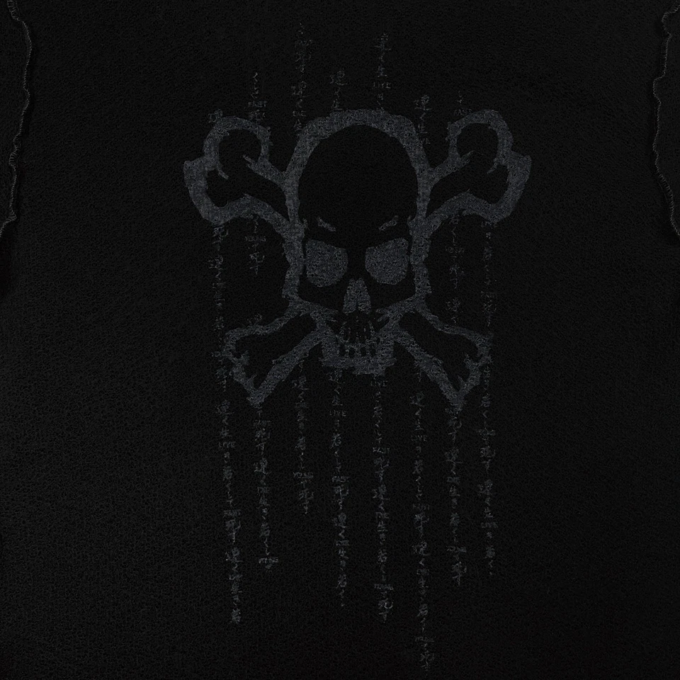 Suéter preto vintage Lip Service Live Fast Die Young Skull grande Y2K gótico - Imagem 4 de 4