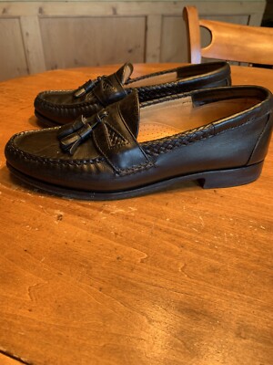 Allen Edmonds Maxfield Black Tassel Loafers USA9 DDress  display picture 1