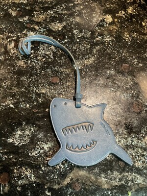 COACH SHARKY LEATHER HANGTAG ORNAMENT BAG CHARM KEY FOB F21518 | eBay