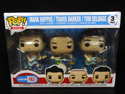 Funko Pop! Rocks 3-Pack : Blink 182 : Mark Hoppus, Travis Barker & Tom DeLonge