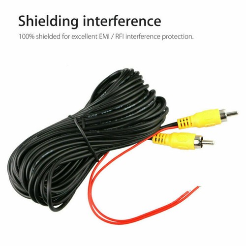 10M Car Reverse Rear View Parking Camera Video RCA Extension Cable Wire Lead - Picture 3 of 9