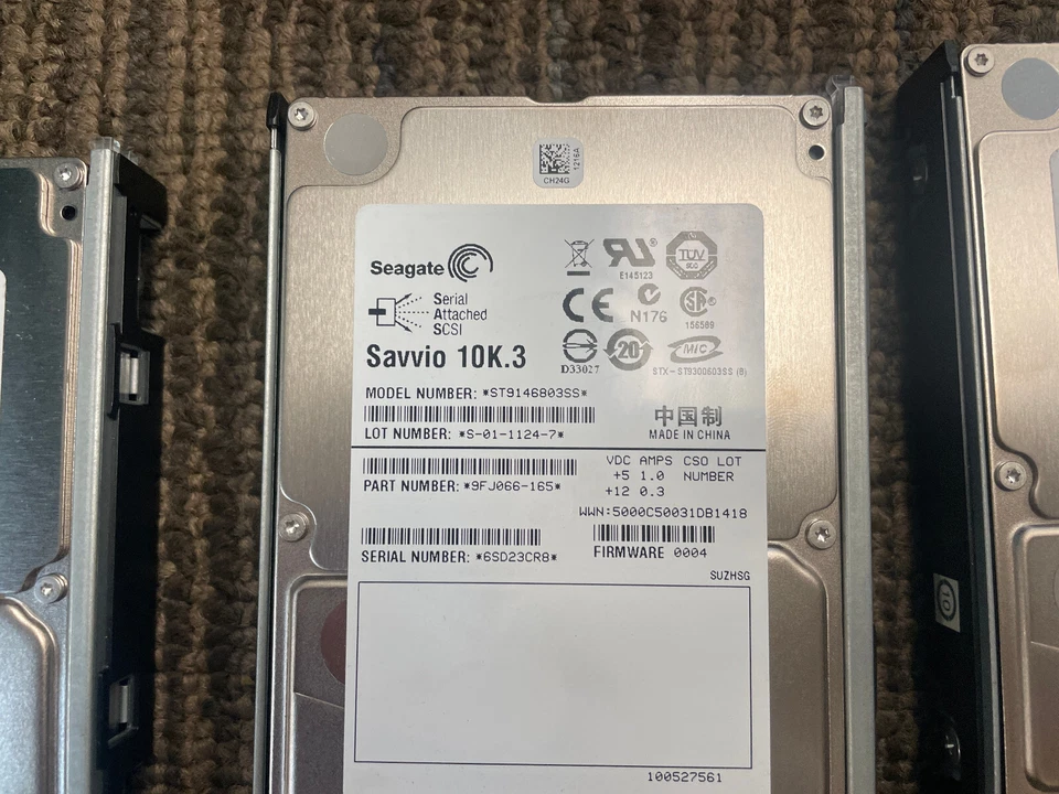 lot of 4 Seagate hard drives ST9146803SS Cisco A03-D146GA2 10K SAS 146GB - Image 4 of 4