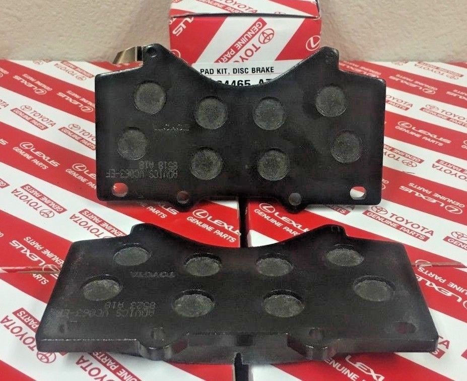 2007-2021 TOYOTA TUNDRA FRONT & REAR BRAKE PADS GENUINE 04465