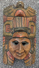 Vintage Wooden Mask Hand Carved Tiki Tribal
