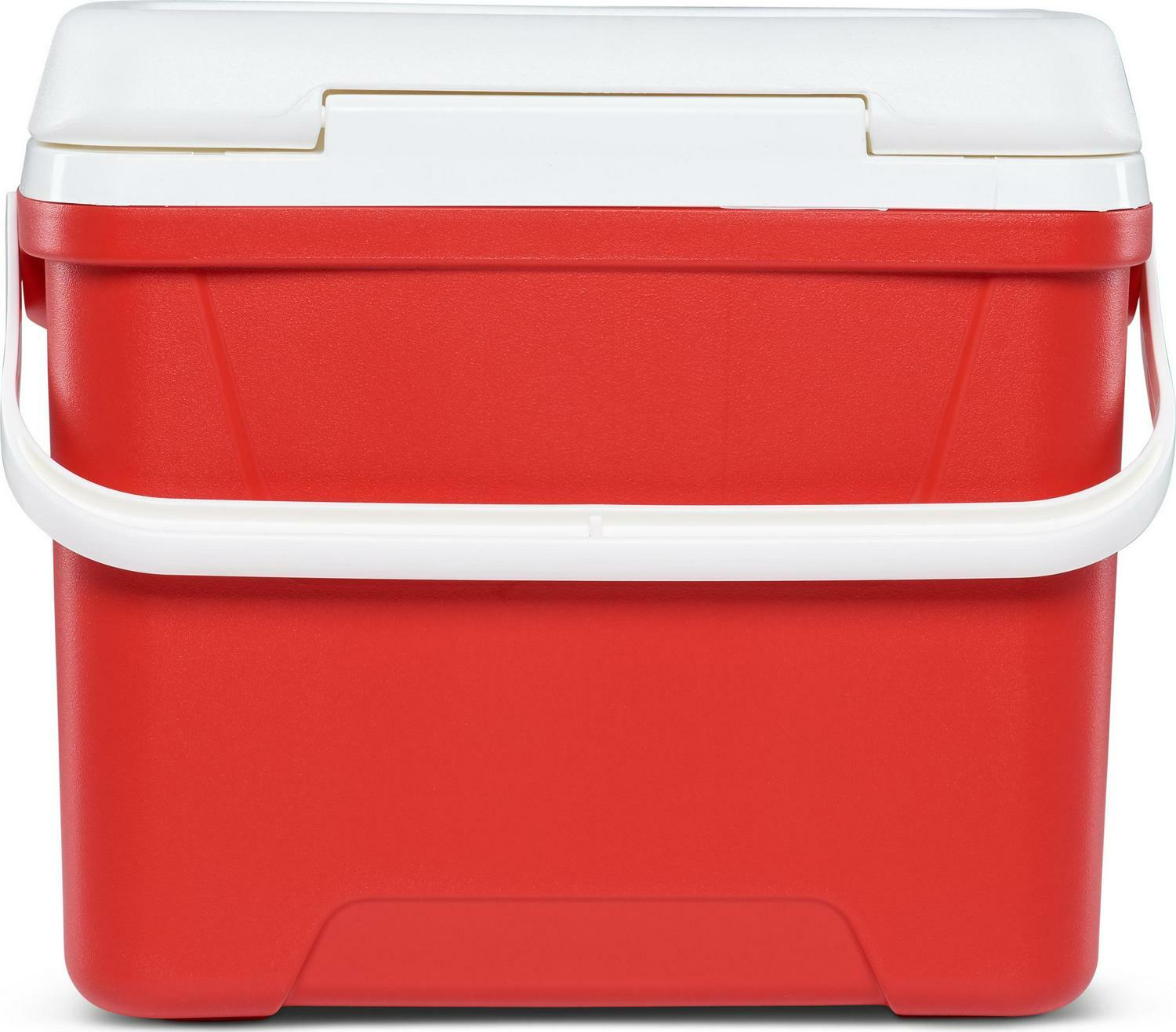 41 Can Count Capacity Laguna Ice Chest Cooler 28 Qt Swing-up Handle Camping Red