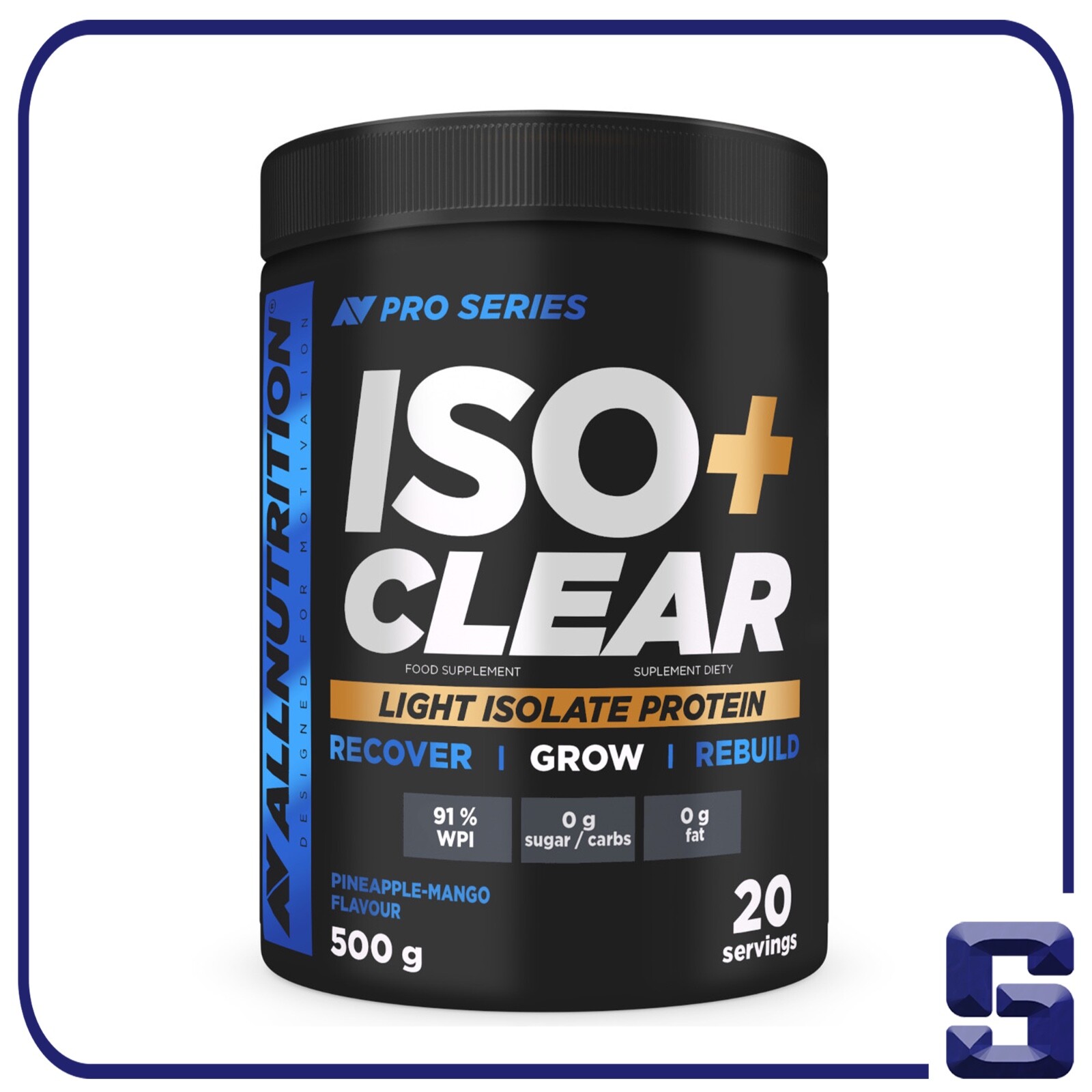 Allnutrition Iso Clear Whey Protein Pulver 500g Eiweiß Isolat