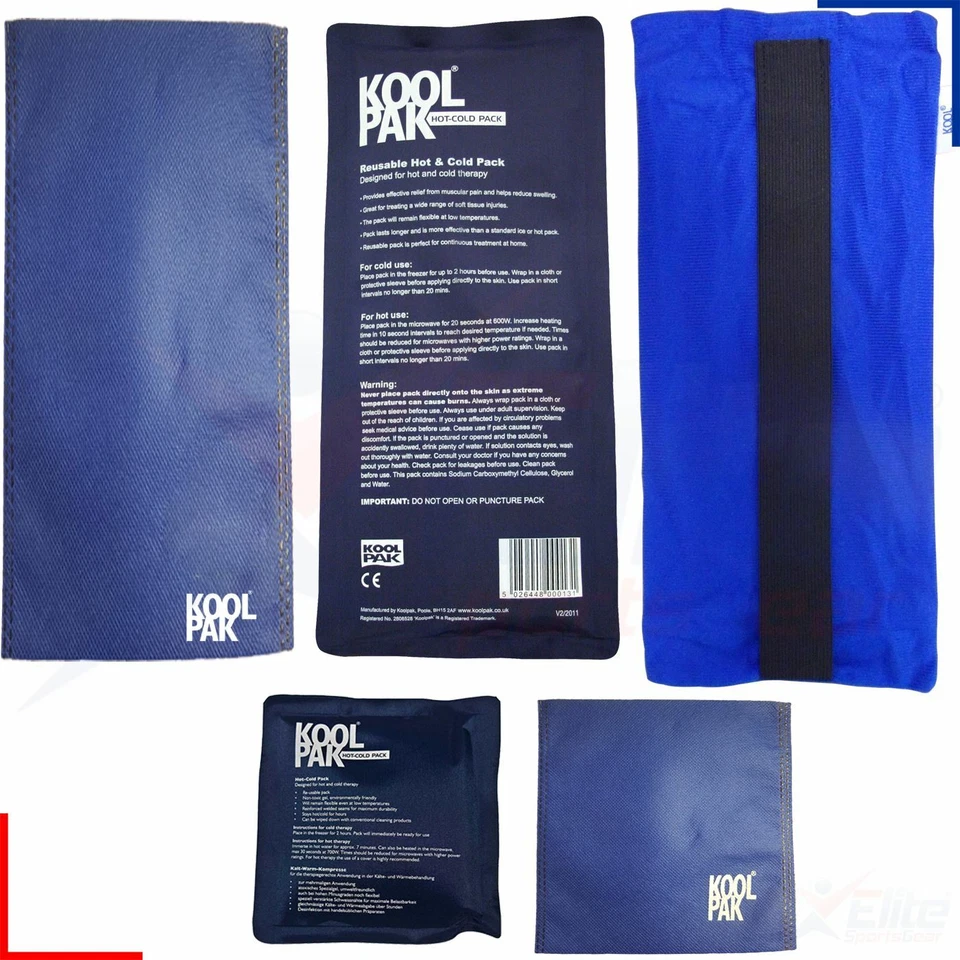 Koolpak Luxury Reusable Hot Cold Pack Gel Ice Heat Pad First Aid Pain Relief