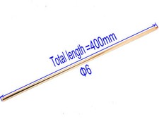 6pcs/lot 6mm diameter 400mm length copper circual heat pipe round heat pipe diy