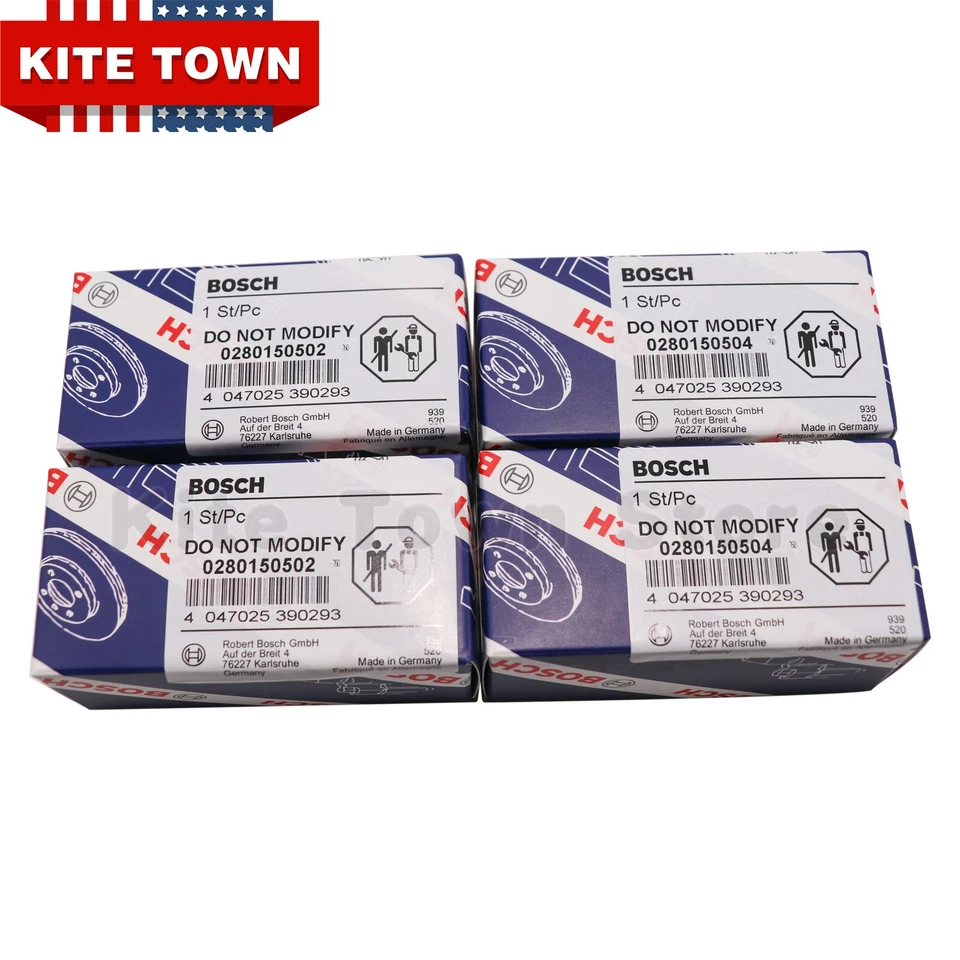 Juego de 4 inyectores de combustible Bosch OEM para Kia Sportage 1995-2002 2,0 L I4 Foto 3 de 4