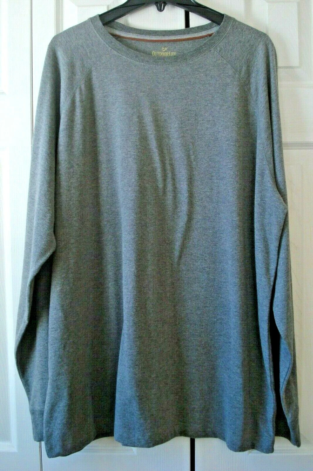 Mens Crew Shirt Gray Size XXL (2XL) Outdoor Life