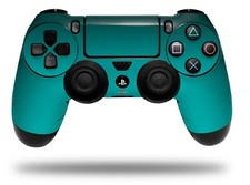 Skin for Sony PS4 Controller Smooth Fades Neon Teal Black