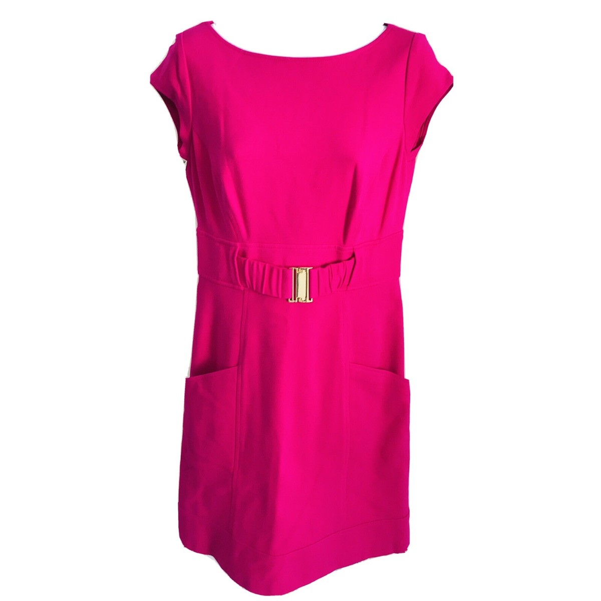 pink dress with gold belt Seashell Buckle Tube Maxi Dress Pink / M main image 0