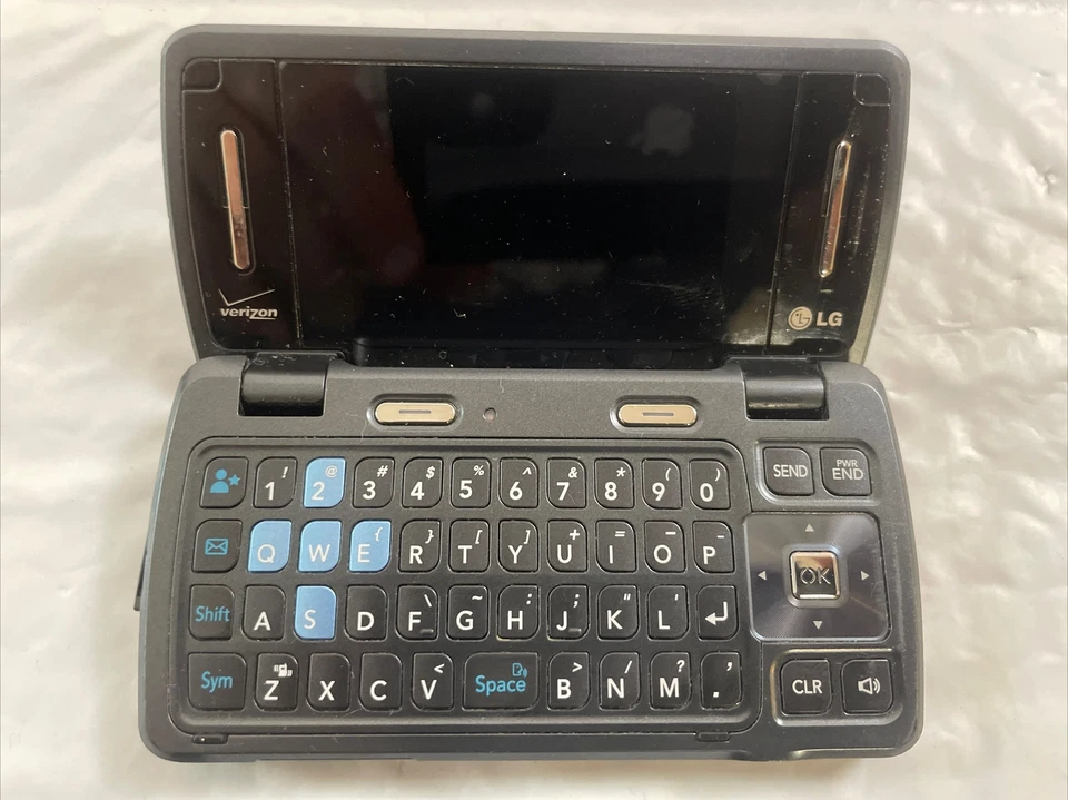 LG/VERIZON VX9200 Negro y Azul Doble Pantalla, Teclado Teléfono Abatible Foto 3 de 4