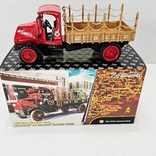 Ertl 1918 Mack AC Bulldog Flatbed Truck Texaco 1:32 Die Cast Metal Bank Delivery