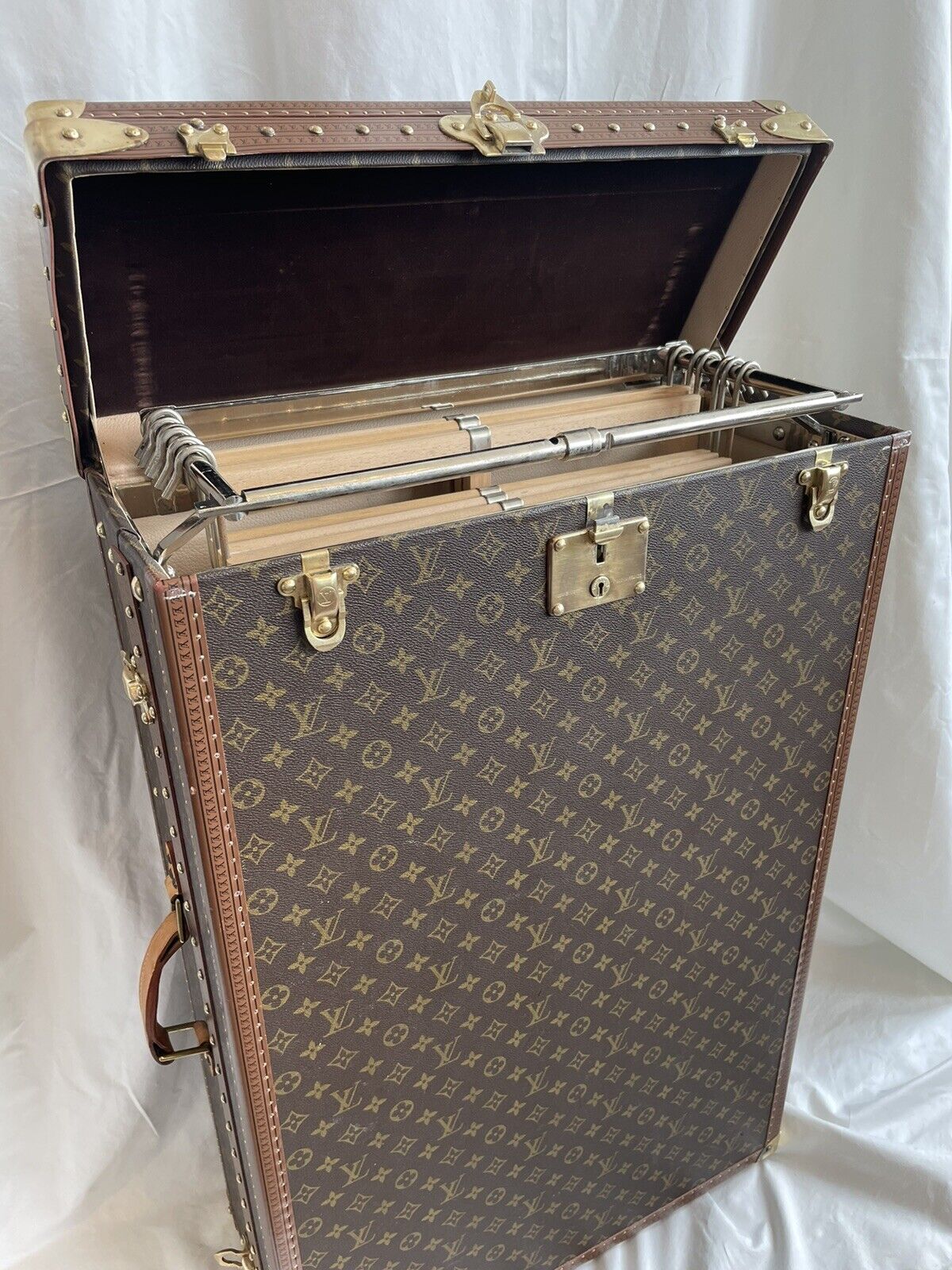 LOUIS VUITTON Vintage Wardrobe 85 Casier Trunk Available For Immediate Sale  At Sotheby's