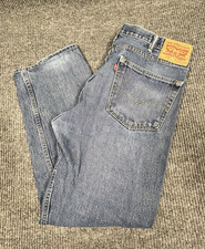 VTG Levis 505 Jeans Mens 38x30 Blue Regular Straight Leg Dark Wash Denim Pant