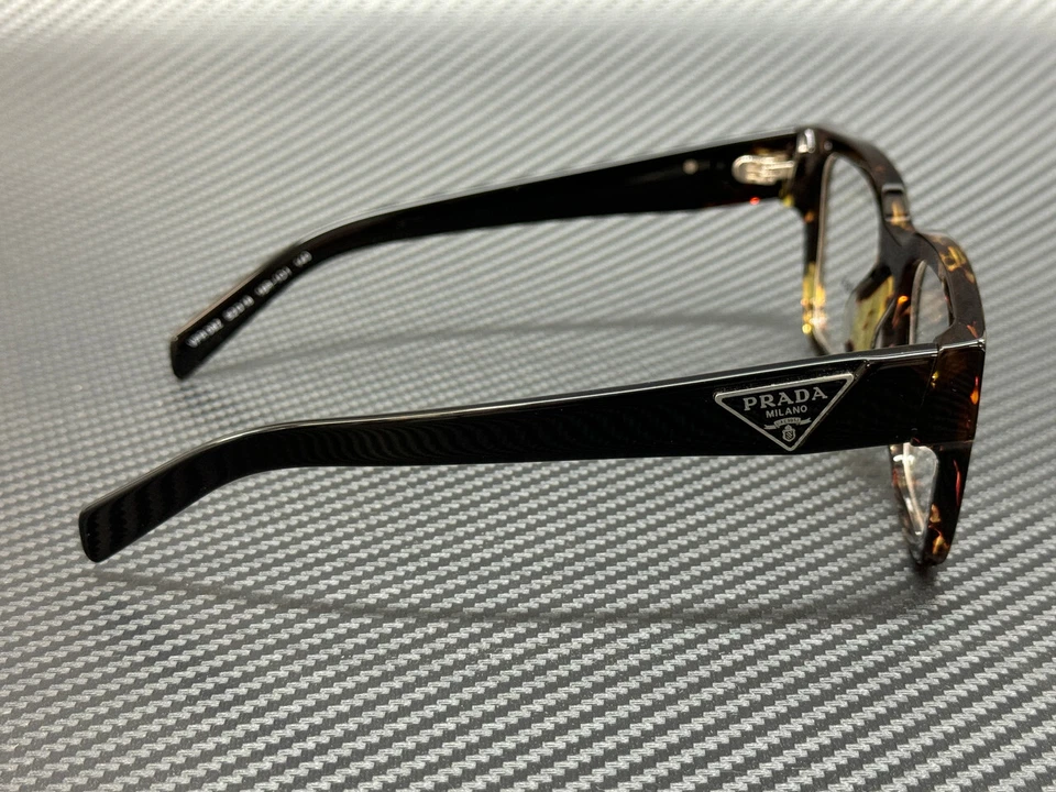 PRADA PR 08ZV 16R1O1 Tortoise Black Men's 52 mm Eyeglasses - Image 4 of 4