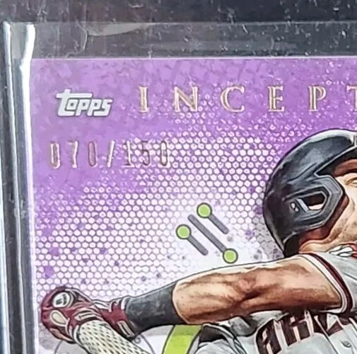 2022 Topps Inception #73 PURPLE Josh Rojas /150 Arizona Diamondbacks - Image 3 of 3