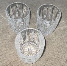 Gorham Crystal Rocks Glasses Sundance Double Old Fashion (Set of 3) See Pics