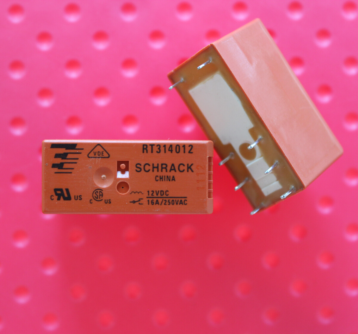 PCB Relay 1 C/O 12VDC 16A Pinning 5.0 - Foto 8