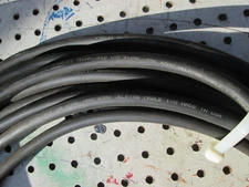50'   FT 600v WELDING  1/0 AWG CABLE   W/connectors  USA brand 