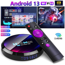 H96 Max 4K 5G 4GB+16/32/64GB Wifi Android Quad Core Smart TV Box Media Player
