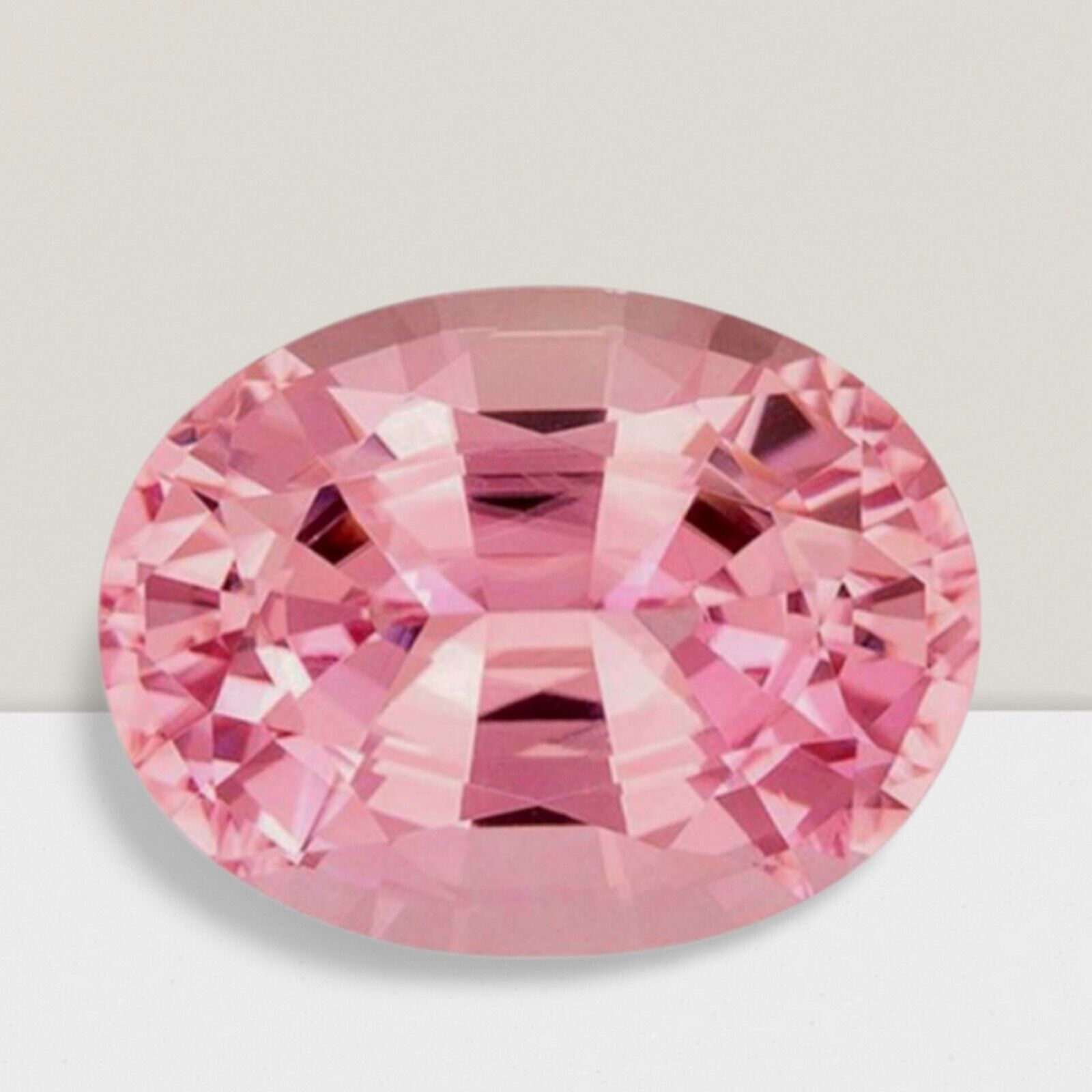 Pink Tourmaline Oval Cut Loose Gemstone 12x10mm 5.1 Carats High Luster