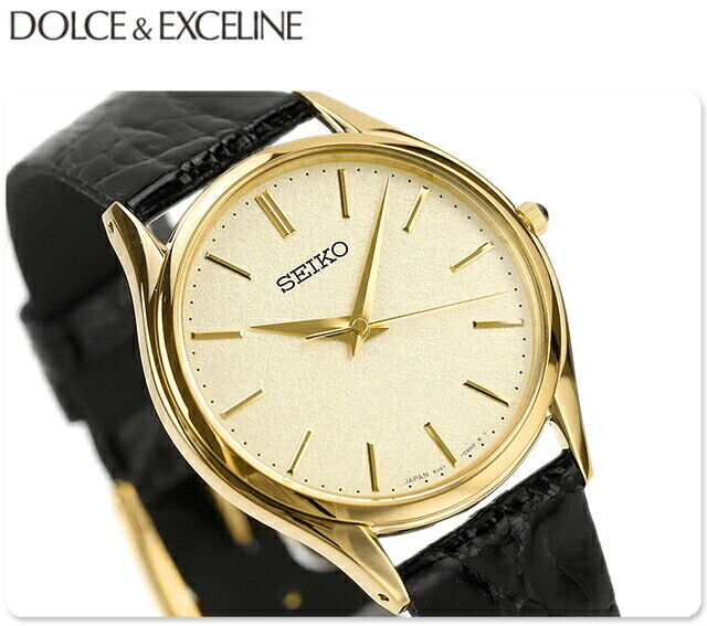 SEIKO DOLCE SACM150 Gold Dial Quartz Men's Watch From Japan SEIKO DOLCE SACM150 Gold Dial Quartz Men's Watch From Japan