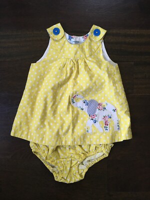 mini boden elephant dress Mini Boden 3/4 Safari Elephant Appliqu Dress