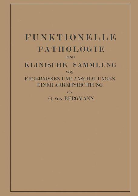 Thumbnail - Funktionelle Pathologie | Buch | 9783662358801