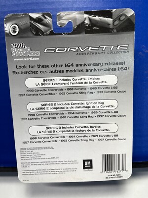 1/64 RACING CHAMPIONS 50TH ANNIVERSARY 1969 CHEVROLET CORVETTE L