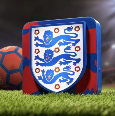 England Football 2024 Euro 3D Schreibtischlampe Wandleuchte UK Kane verpackt