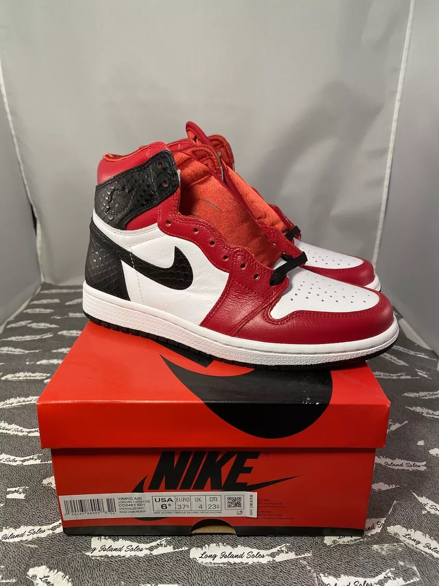 dat is alles Ass hoed Nike Air Jordan 1 Retro OG Satin Snake Skin Chicago CD0461-601 Size 6.5 W /  5 M | eBay