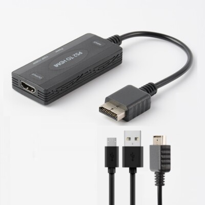 Kabel Anzeigemodus HDTV PS2 zu HDMI Adapter Audio Video Converter For PS1/2/3 AG