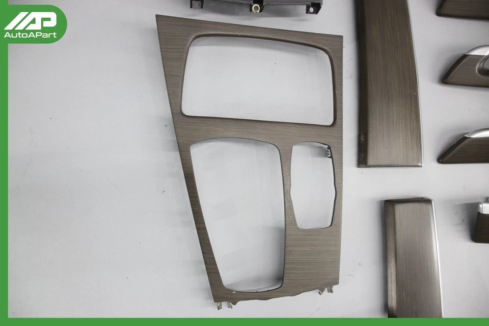 ✅ 09-12 BMW F01 750i 740i Juego de molduras de consola de tablero de puerta OEM Foto 4 de 4