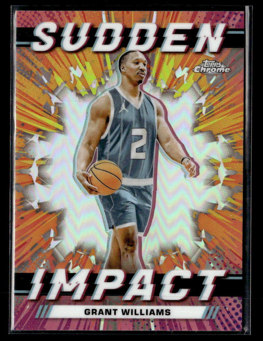 2023-24 Topps Chrome #SI-11 Grant Williams Sudden Impact Refractor Pink card