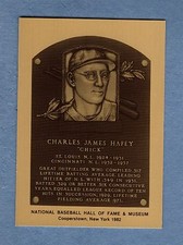 CHICK HAFEY, Cardinals & Reds ~ Official Baseball Hall of Fame METALLIC card