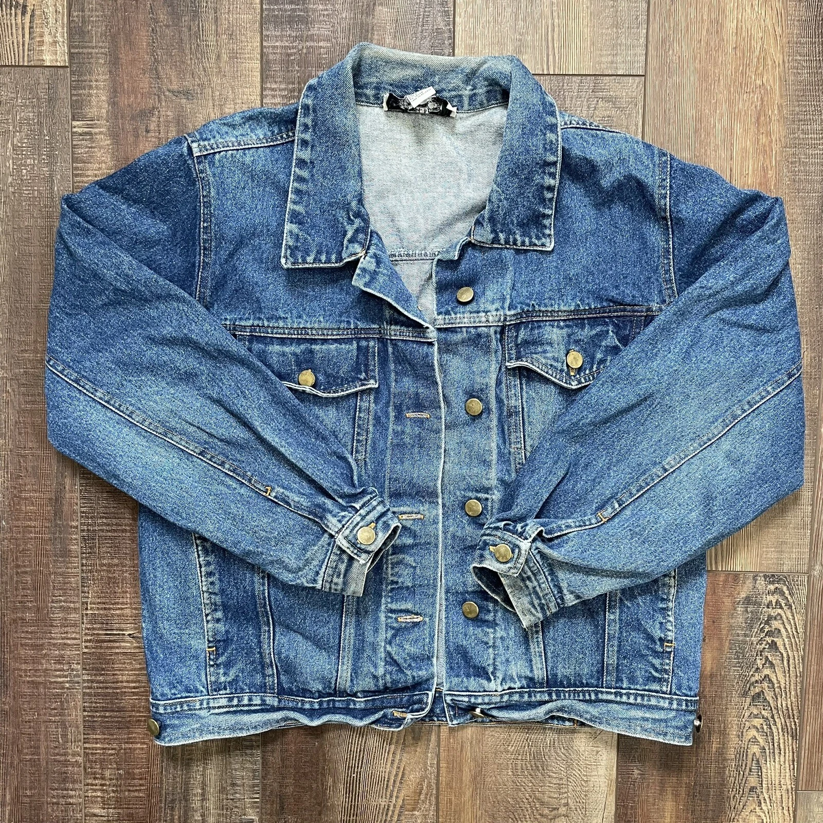 Giacca cappotto jeans Coach in quattro stagioni vintage blu demone piccolo
