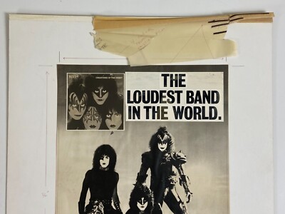 KISS Promo Poster Creatures Of The Night Loudest Band Vintage