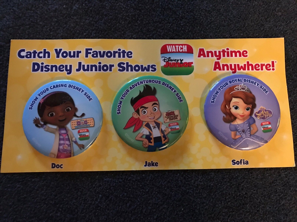 Walt Disney World Buttons From Original Disney Junior Shows