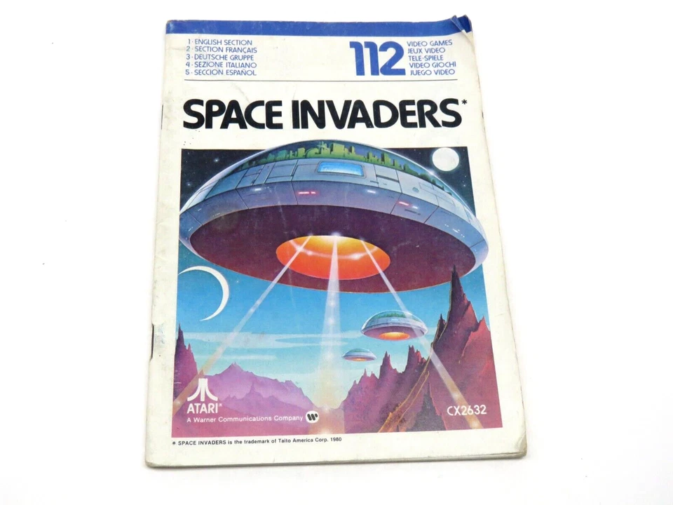 Space Invaders (Atari 2600, 1978) By Atari (Cartridge & Manual) NTSC - Image 3 of 4
