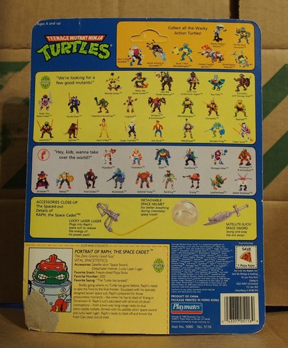 Playmates TMNT vintage 1990 Raph, the Space Cadet - Picture 2 of 13