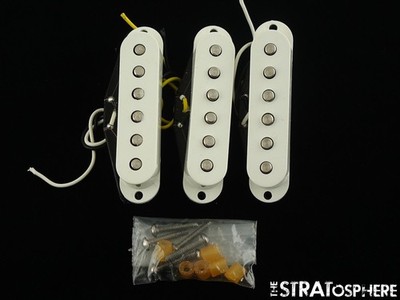 USED Fender MIM Stratocaster Strat SSS PICKUP SET, Pickups White